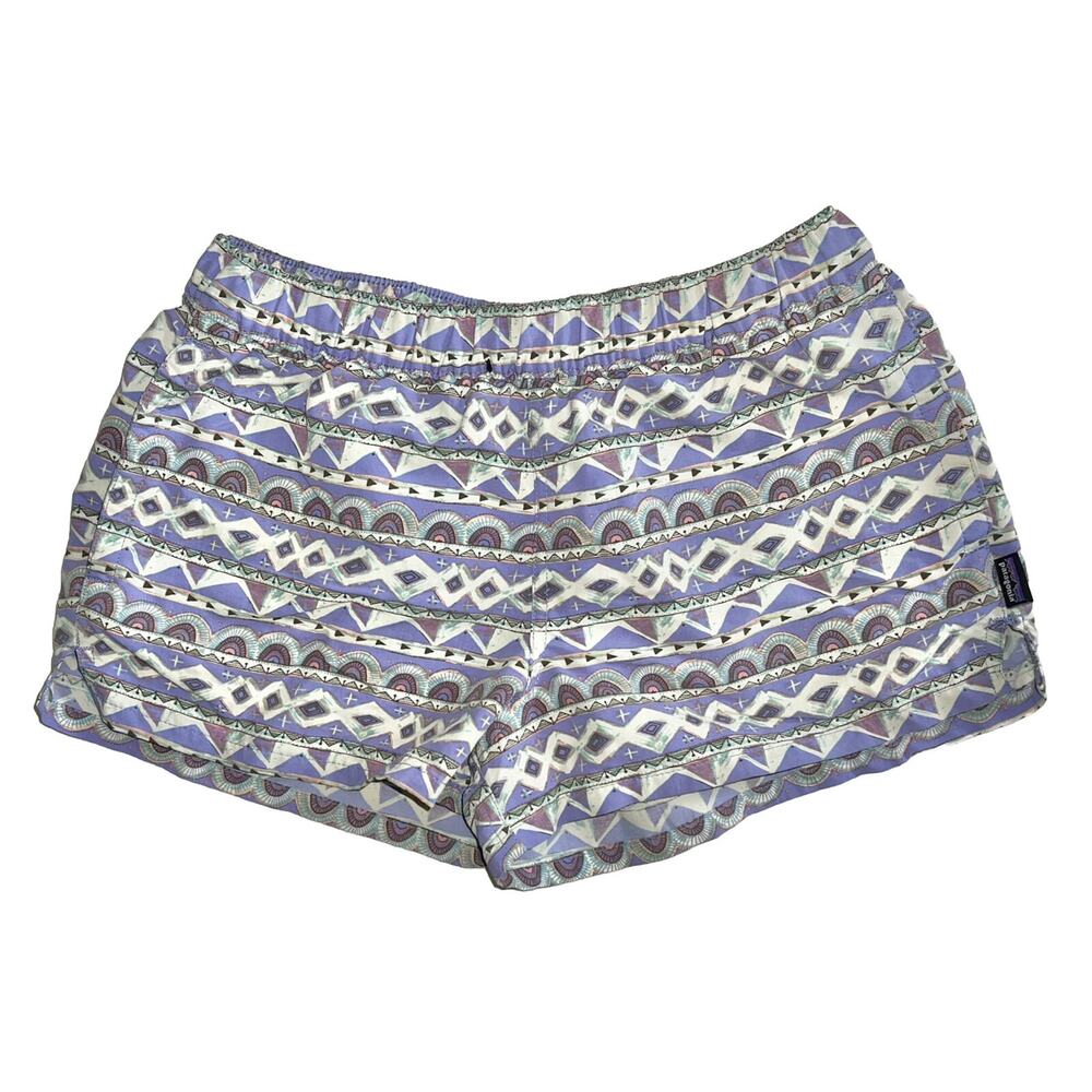 Patagonia Barely Baggies Shorts Womens Small S 2.5" Valengeo Light Violet Blue